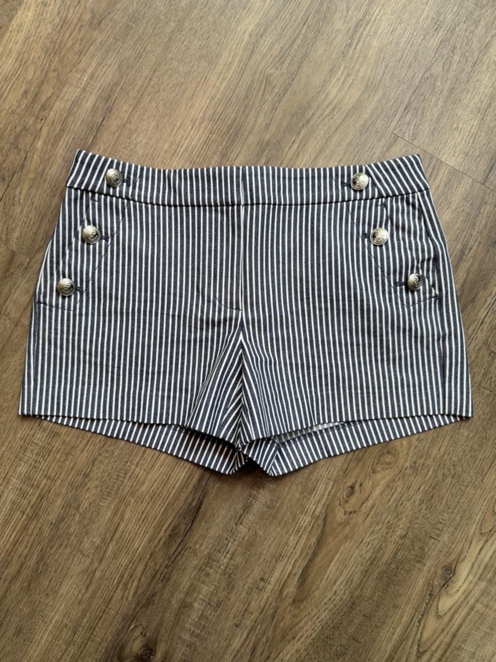 Loft Striped Navy and White Riviera Women’s Shorts - Size 6 P